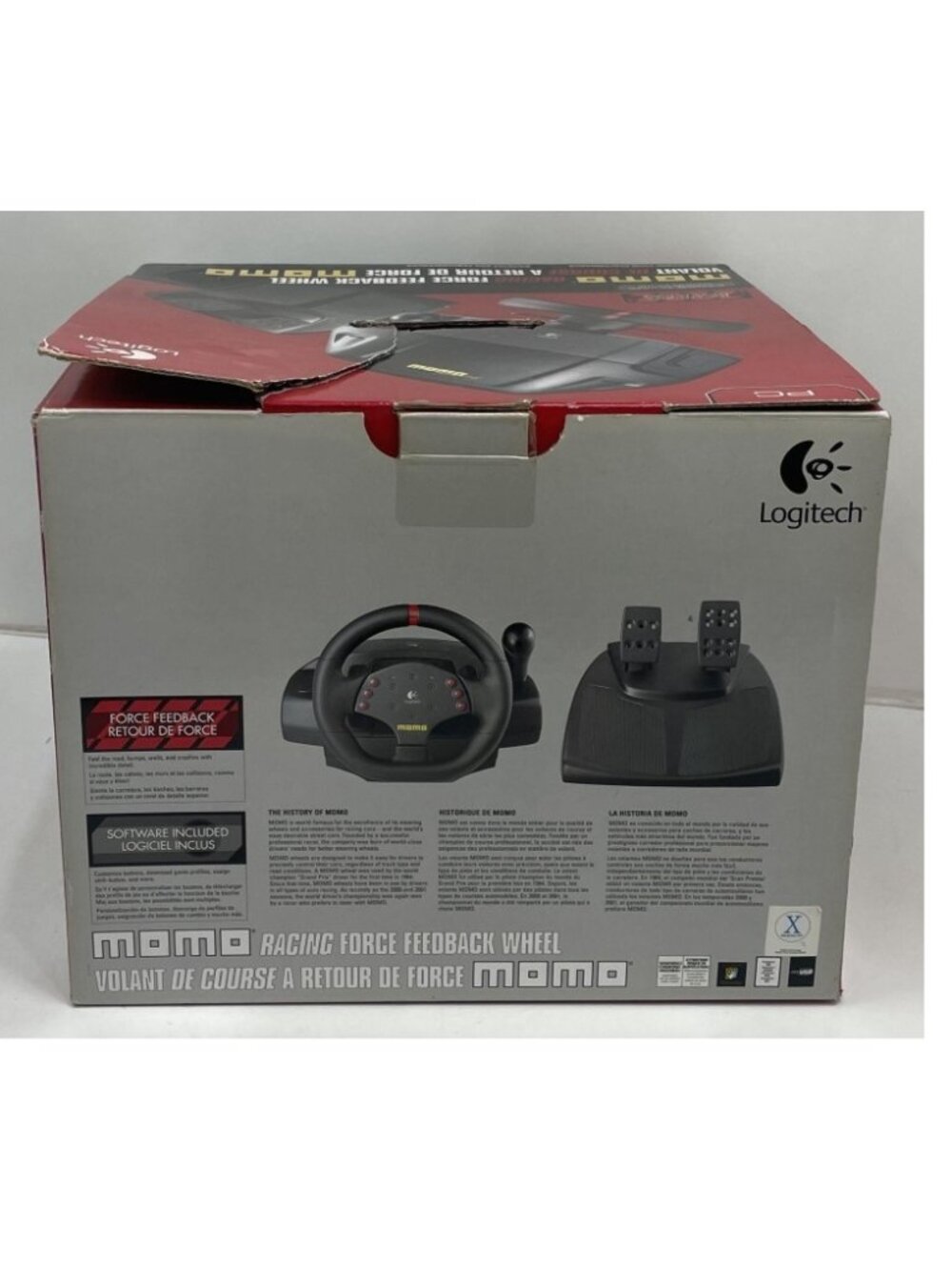Logitech Momo Force Feedback PC Racing Wheel - Picture 2 of 4